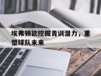 九城游戏中心官网-埃弗顿欲挖掘青训潜力，重塑球队未来