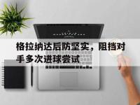 九城游戏中心官网-格拉纳达后防坚实，阻挡对手多次进球尝试